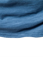 Men's New Solid Color Slub Cotton Round Neck Short Sleeve T-Shirt