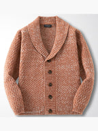 Men's autumn and winter long-sleeved thick needle sweater sweater Lapel men's jacket