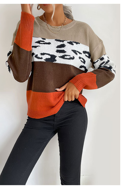 Women's casual fashion trend pullover women's sweater