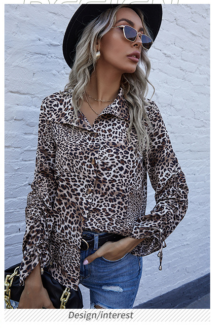 Women's Fashion Trend Female Leopard Print Top