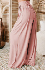 Women's  Fashion Commuter Home Ladies T-shirt Wide Leg Mopping Pants Set