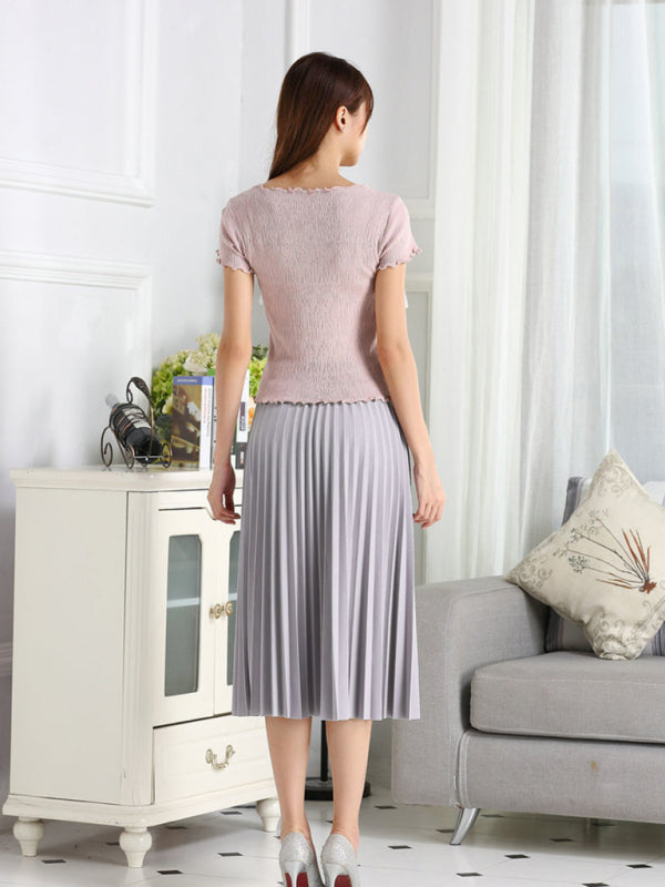 Women's A-Line Skirt Mid Length Skirt