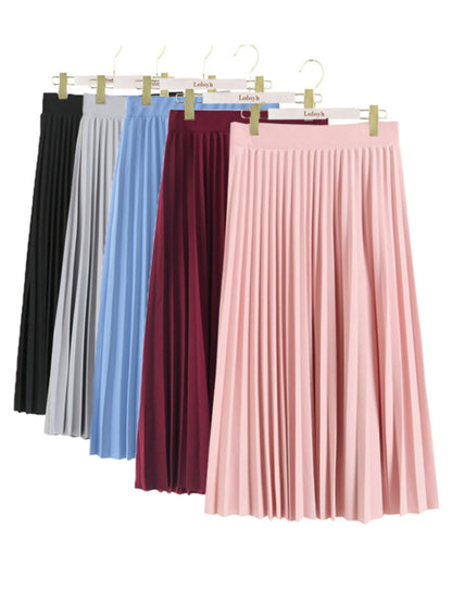 Women's A-Line Skirt Mid Length Skirt