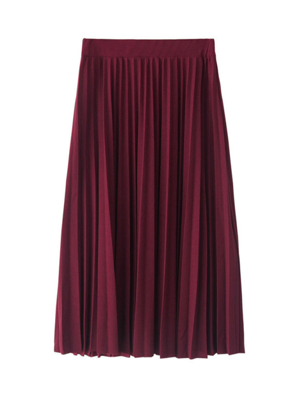 Women's A-Line Skirt Mid Length Skirt