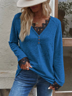 New stitching knitted sweater cashmere sweater T-shirt