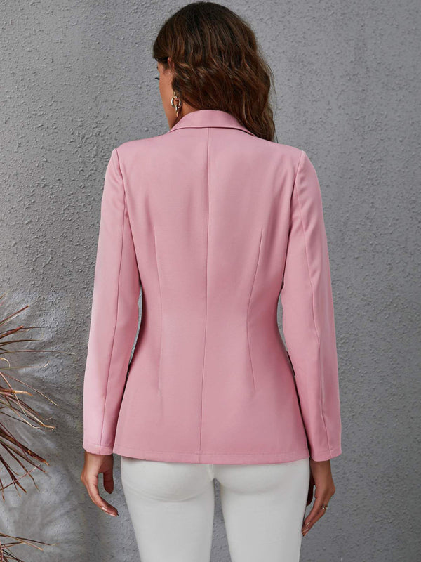 Temperament  cross-border long sleeved small suit jacket women's versatile
