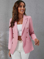 Temperament  cross-border long sleeved small suit jacket women's versatile