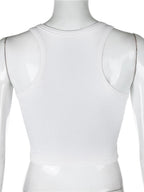 Women's Solid Color Basic Base Layer Stretch Tank Top