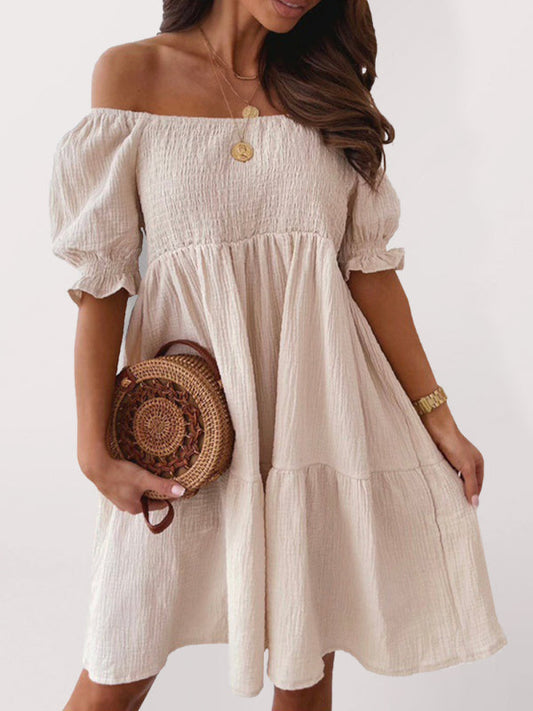 summer open back one shoulder long dress
