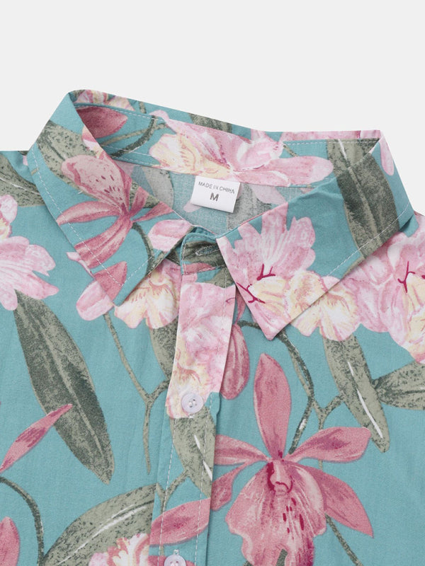 Men's Short Sleeve European Size Shirt Beach Wind Vacation Wind Hawaiian Shirt