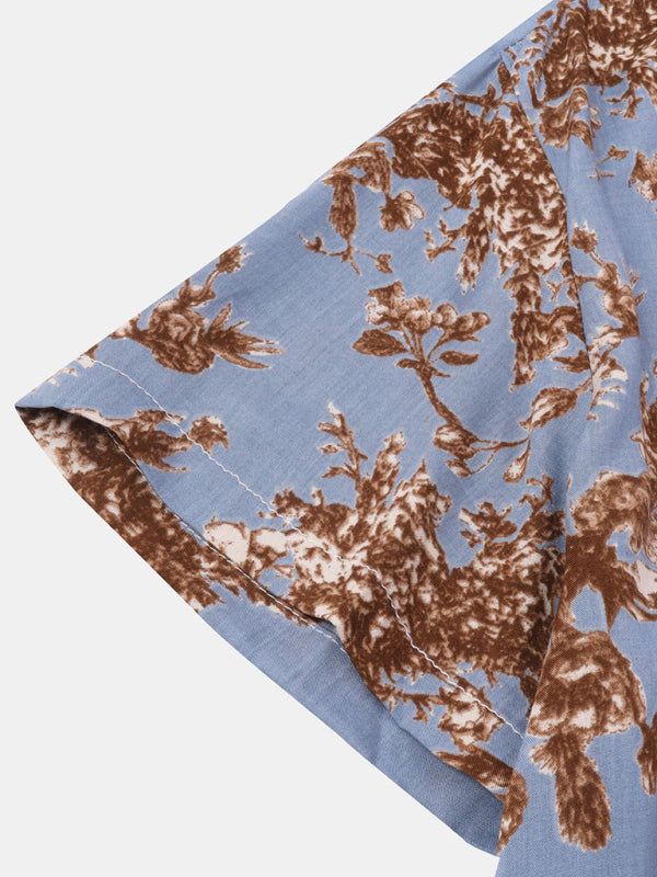 Men's Short Sleeve European Size Shirt Beach Wind Vacation Wind Hawaiian Shirt