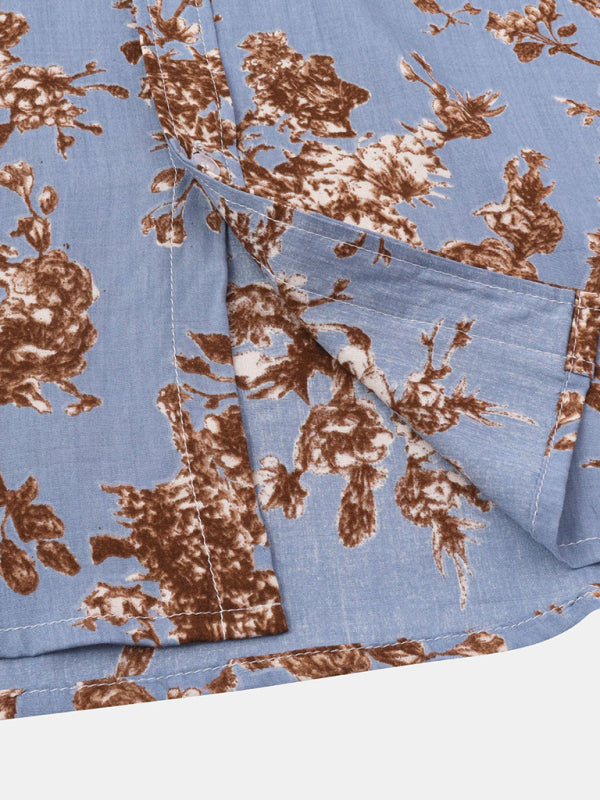 Men's Short Sleeve European Size Shirt Beach Wind Vacation Wind Hawaiian Shirt