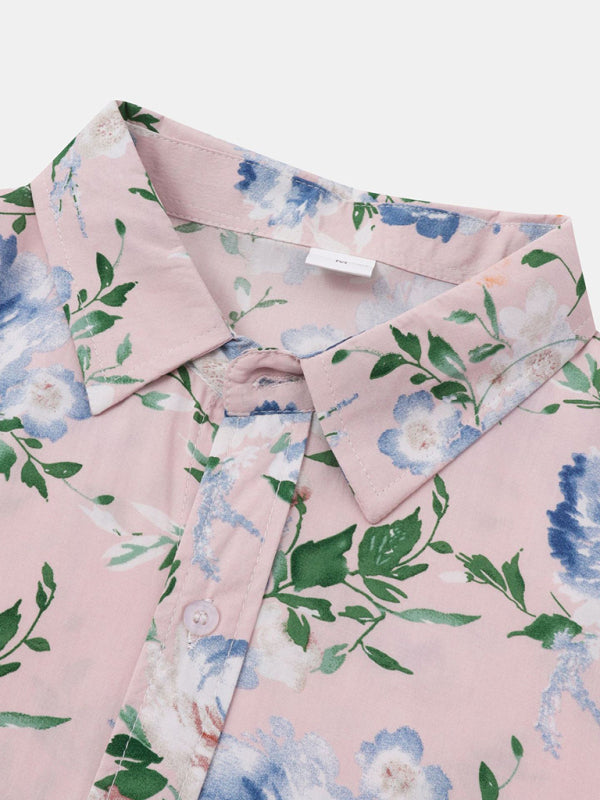 Men's Short Sleeve European Size Shirt Beach Wind Vacation Wind Hawaiian Shirt