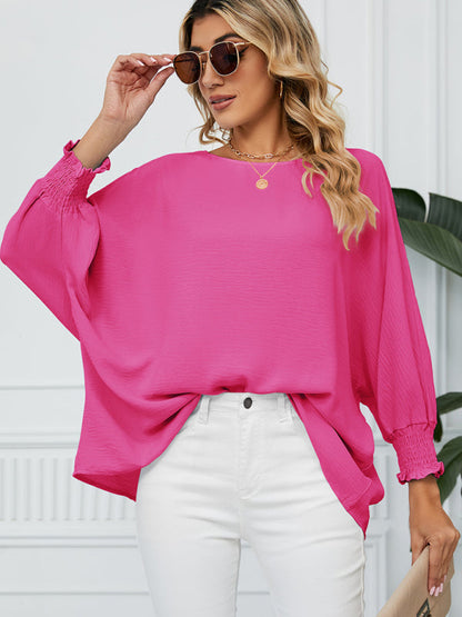 Sweet new loose three quarter sleeve chiffon top