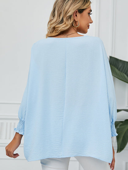 Sweet new loose three quarter sleeve chiffon top