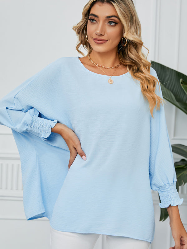 Sweet new loose three quarter sleeve chiffon top