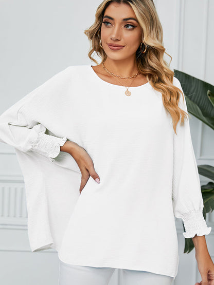 Sweet new loose three quarter sleeve chiffon top