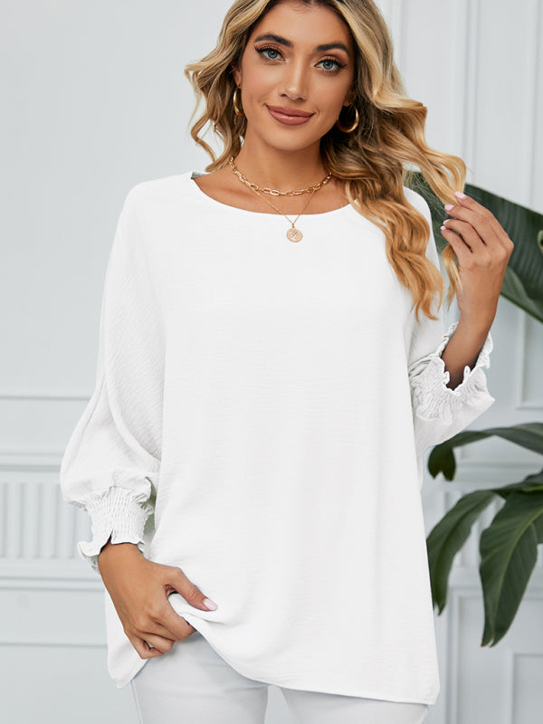 Sweet new loose three quarter sleeve chiffon top