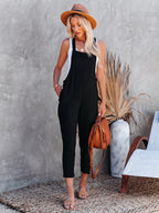 Summer Street Trendy Women's Cotton Casual Pants Overalls