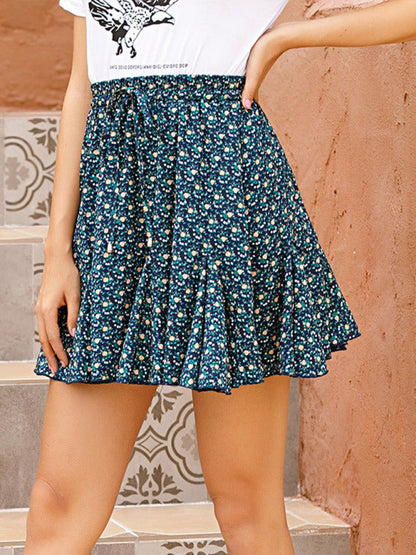 New Fashion Ladies Casual Printed Short Skirt