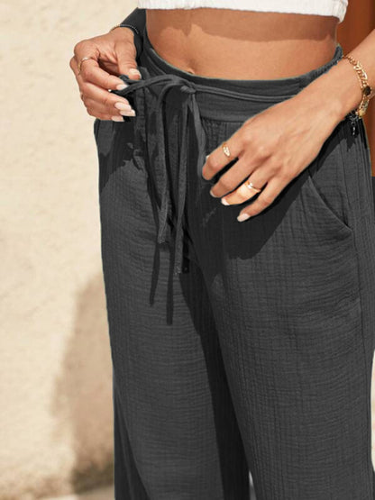 New style loose elastic pleated fashionable casual pants