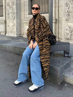 New high-waist floor-length loose slimming straight wide-leg jeans