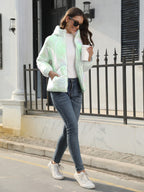 New Fashionable Shiny Cotton Hooded Bread Jacket Warm Cotton Jacket