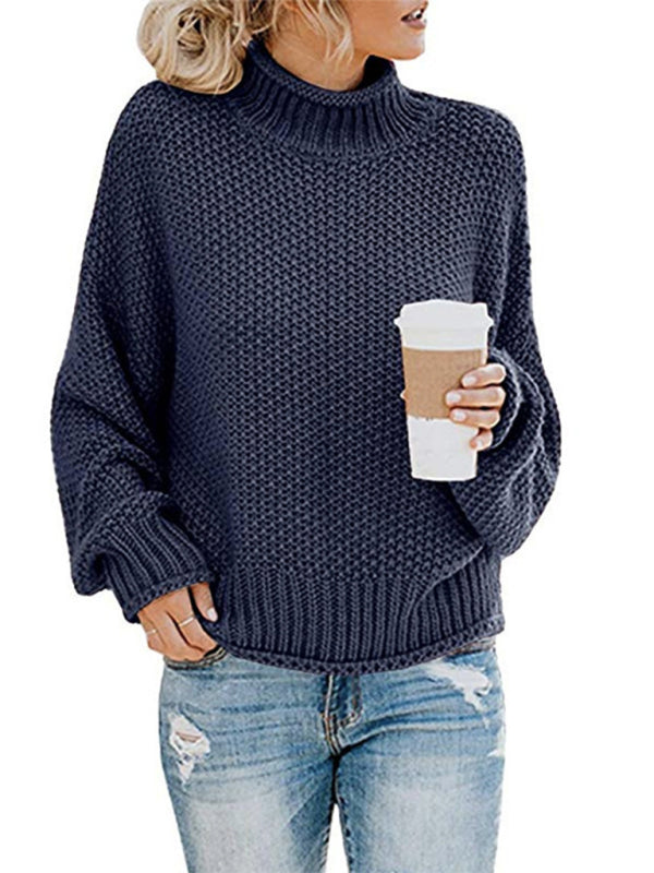New Fashionable Contrast Color Knitted Sweater Cardigan Jacket Sweater