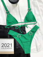 New double-sided sexy love swimsuit bikini