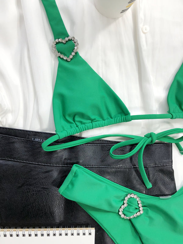 New double-sided sexy love swimsuit bikini