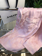New ice silk long-sleeved trousers, thin, wearable pajamas and home clothes