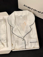 New ice silk long-sleeved trousers, thin, wearable pajamas and home clothes