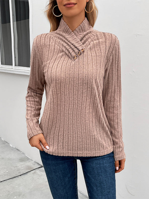 New women's long sleeve turtleneck sweater