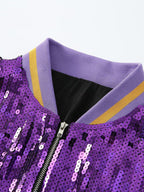 New women's sequined baseball jacket