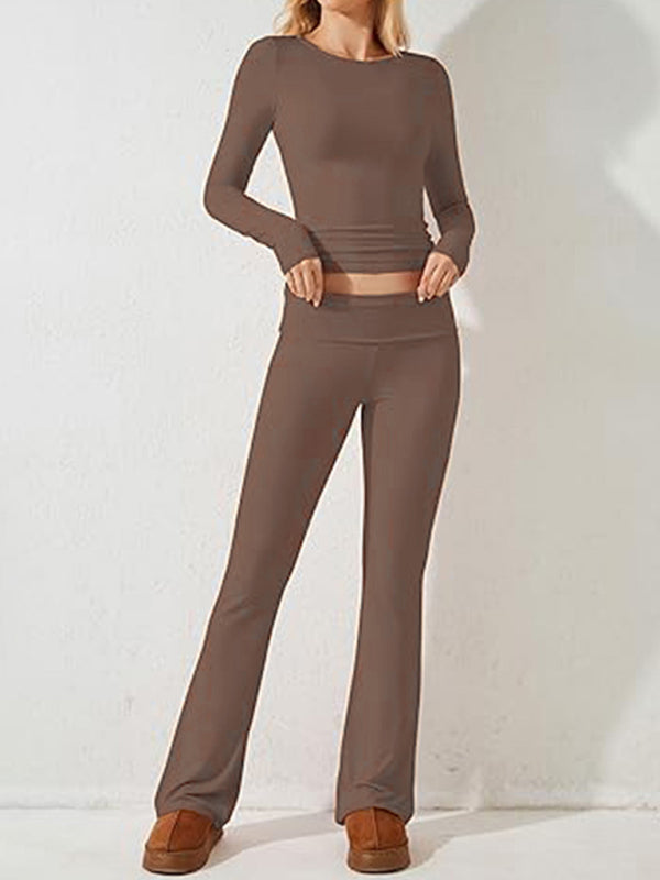 Women's Casual Solid Color Fashion Slim Long Sleeve Suit