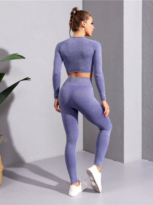 New multi-color fitness long-sleeved yoga long-sleeved zipper jacket