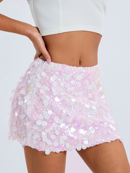 New arrival irregular size sequined fashionable skirt