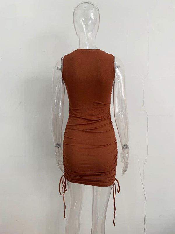 New slim fit hip-hugging vest dress