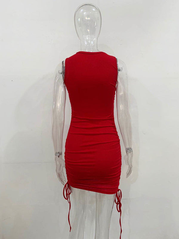 New slim fit hip-hugging vest dress