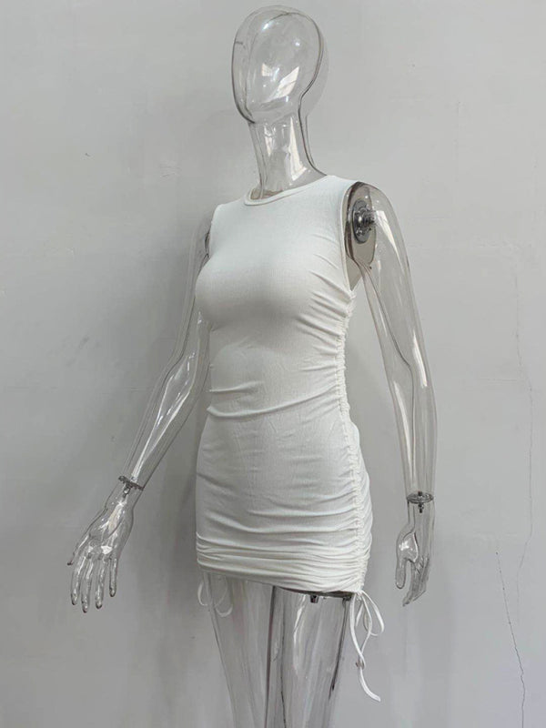 New slim fit hip-hugging vest dress