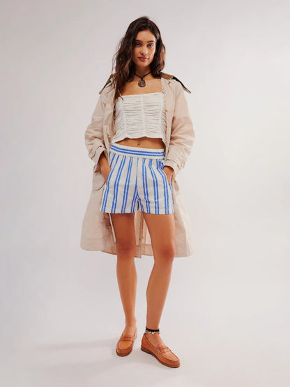 Women's Fashion Striped Casual Shorts