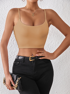 Spring and summer sexy midriff-baring camisole