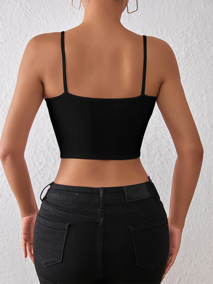 Spring and summer sexy midriff-baring camisole