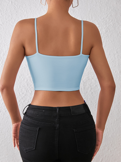 Spring and summer sexy midriff-baring camisole