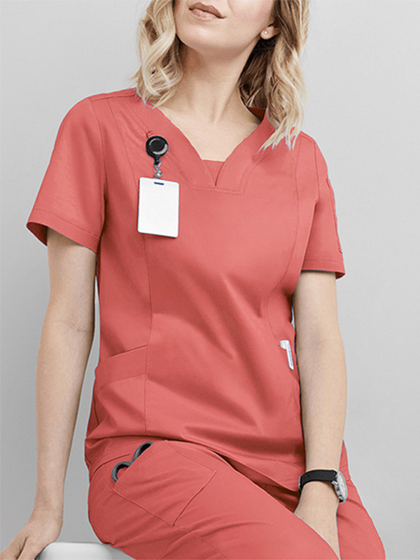 Dental washing clothes suit set (Orange Red)