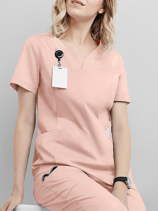 Dental washing clothes suit set (Pink)