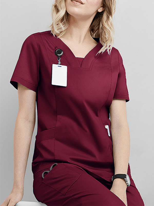 Dental washing clothes suit set (Wine Red)