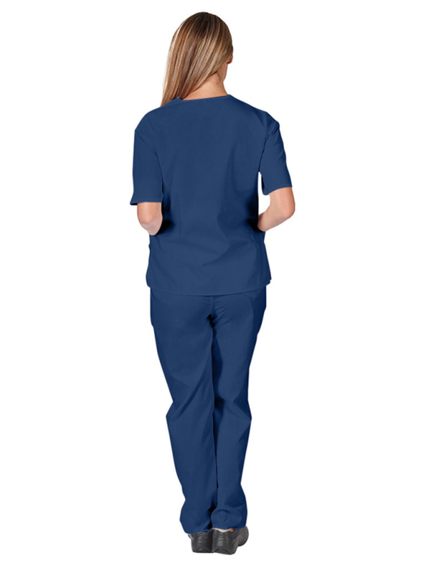 Doctor Surgeon Nurse work clothes elastic Quick-drying suit (Blue)