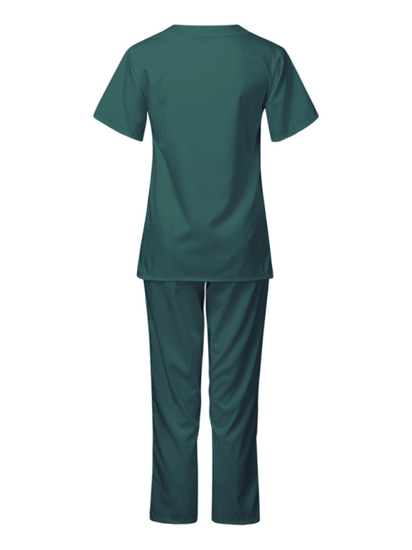 Doctor Surgeon Nurse work clothes elastic Quick-drying suit (Green)