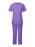 Doctor Surgeon Nurse work clothes elastic Quick-drying suit (Purple)